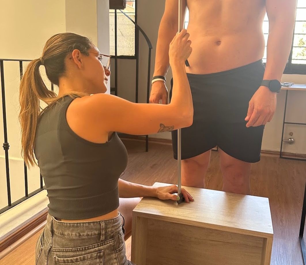 Victoria Rosario en práctica antropométrica